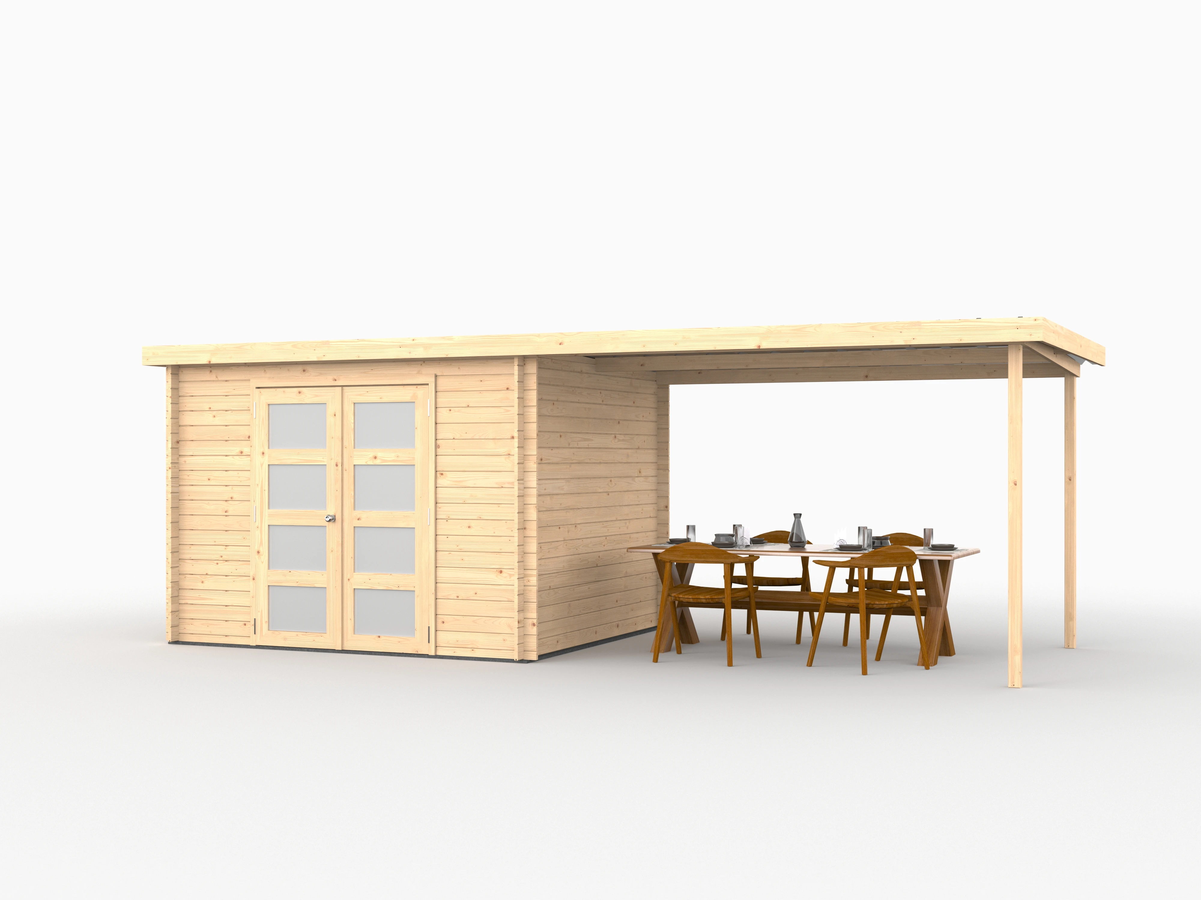 Woodlands Blokhut Umea 600 x 250 cm - Afbeelding 2